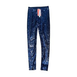 Gianni Bini *NWT* Sequin Leggings Small - Blue